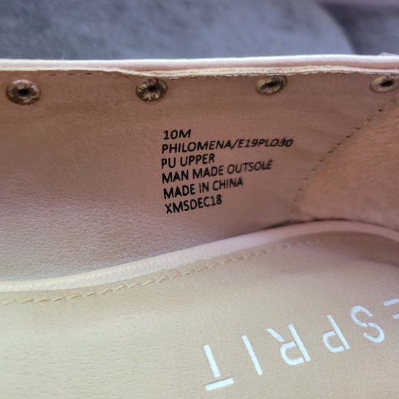 Esprit Philomena Studded Flats Tan Size 10 - Picture 5 of 5